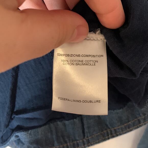 Alexander McQueen 00s jean jacket womens size 46 large medium denim bow y2k blue - Picture 11 of 15